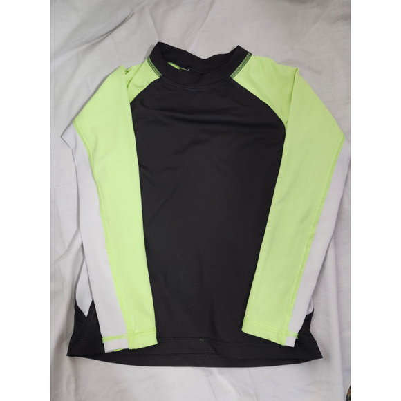 Girls Wonder Nation Shirt, S/CH, Black & Lime Green - Picture 1 of 4